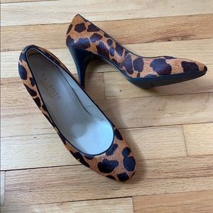 Talbots Tessa Calf Hair Leopard Heels
